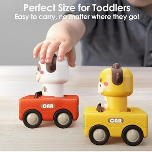 I play I learn Animal Cars for Toddlers - Red and Yellow